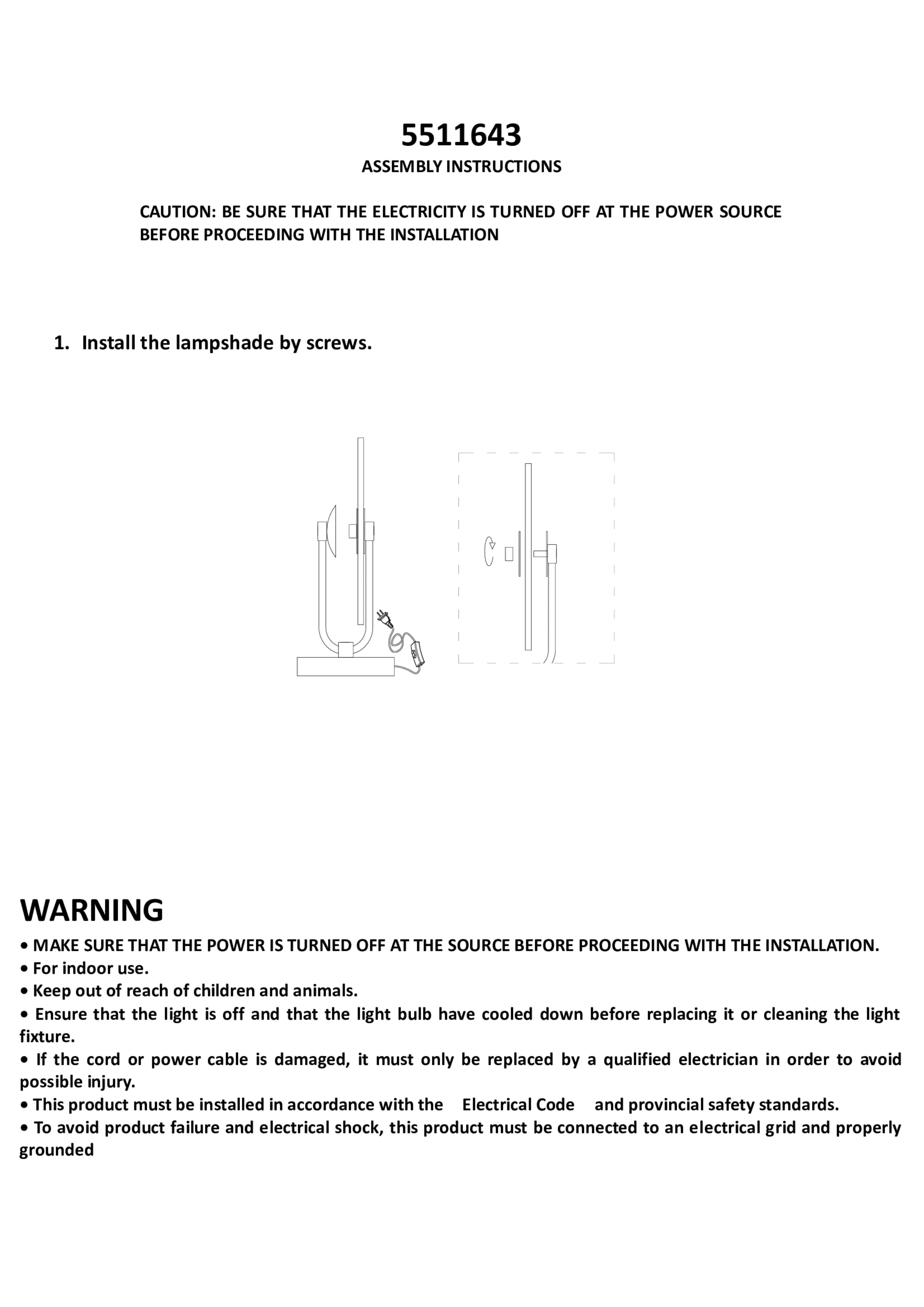 Romeo Gold & White Marble Disc Table Lamp